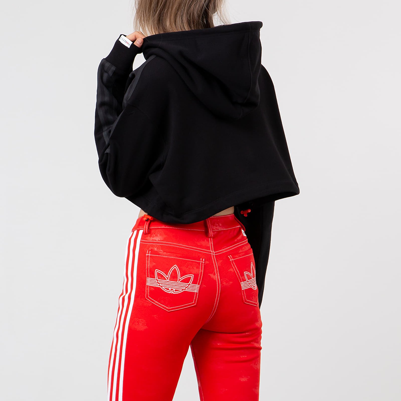 Adidas fiorucci cropped hoodie on sale