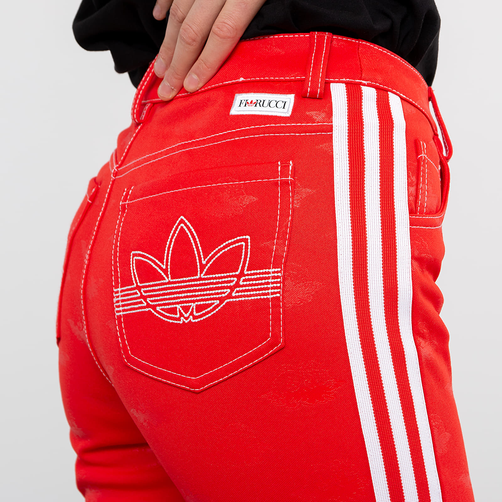 Pants and jeans adidas by Fiorucci Track Pants Red Footshop