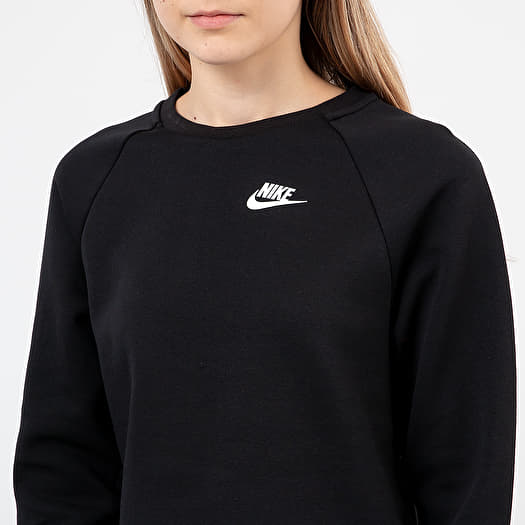nike tech fleece crewneck black