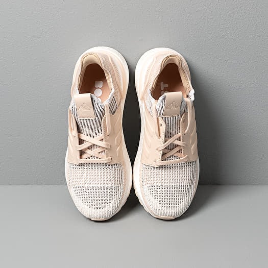 Ultraboost 19 shoes crystal white  brown  linen top
