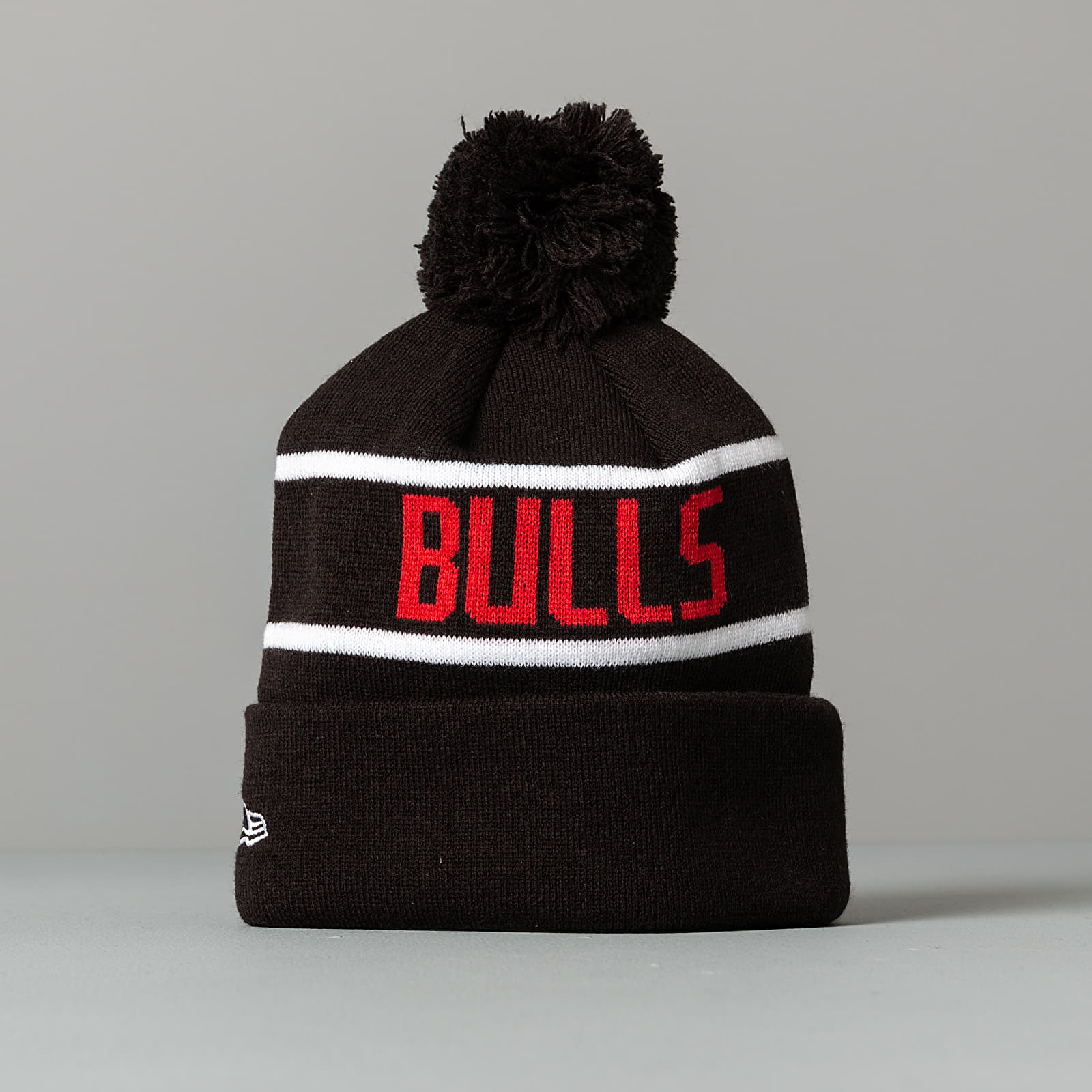 Hats New Era NBA Bobble Knit Chicago Bulls Beanie Black