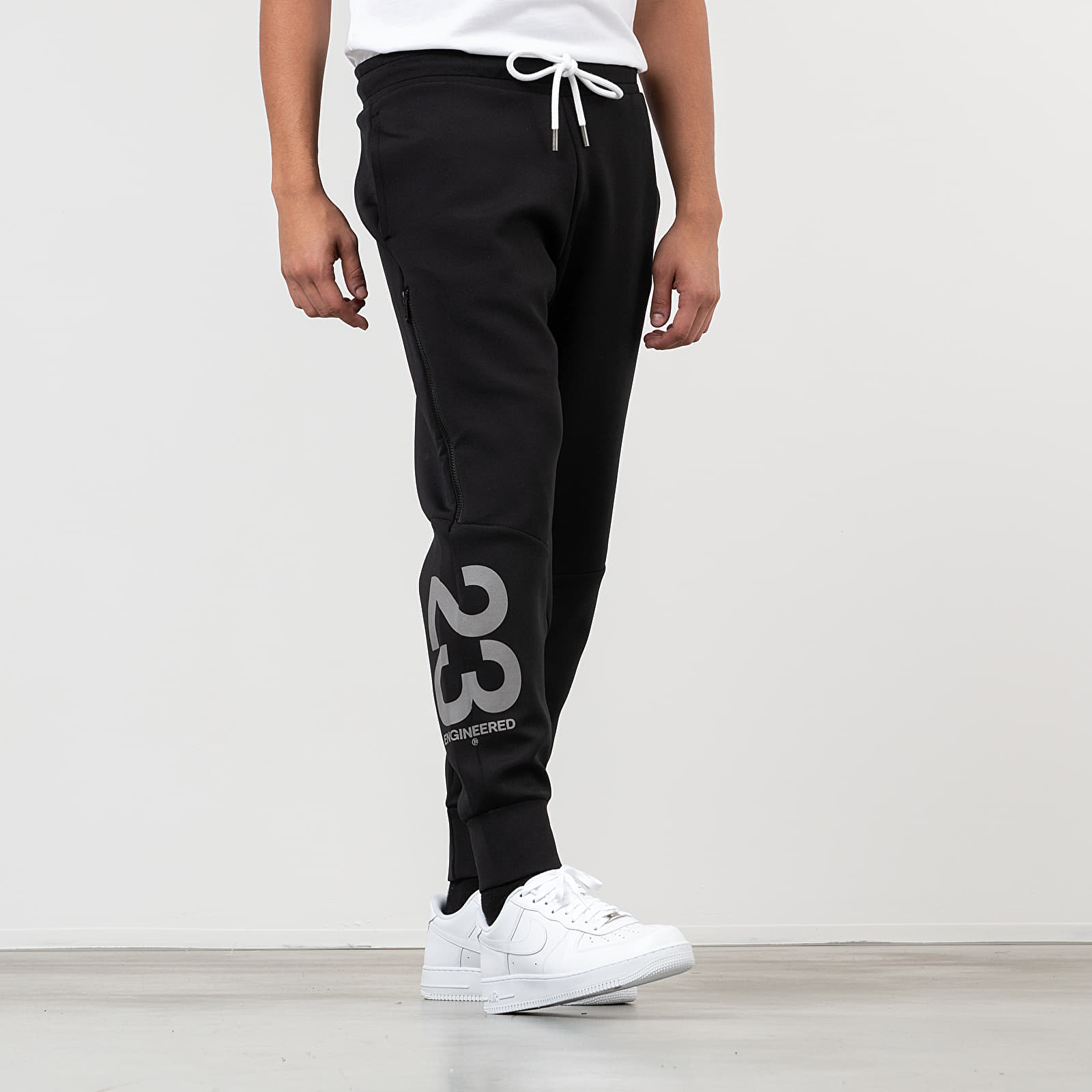 Melegítő Jordan 23 Engineered Fleece Pants Black/ White