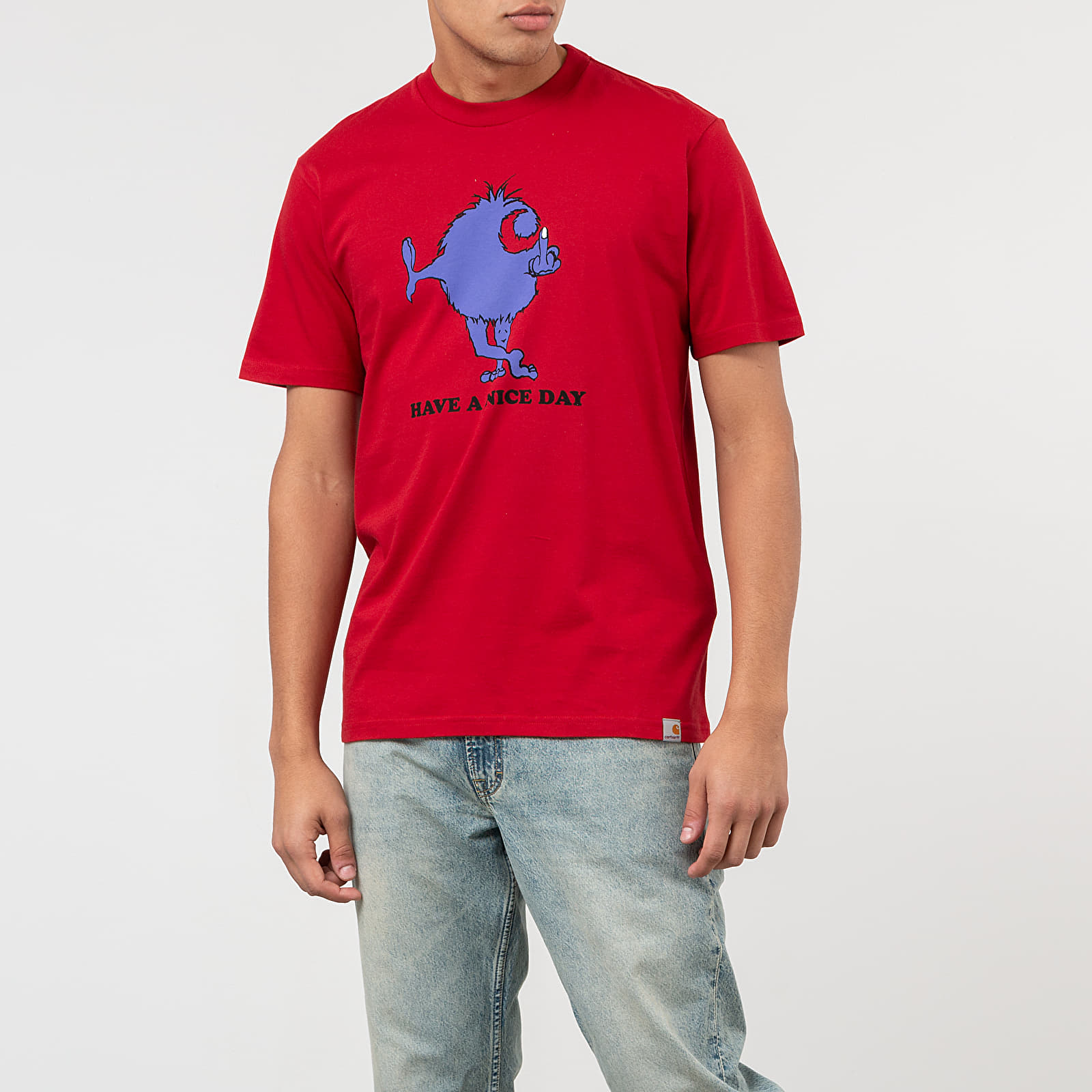 Тениски Carhartt WIP Nice Day Tee Blast Red
