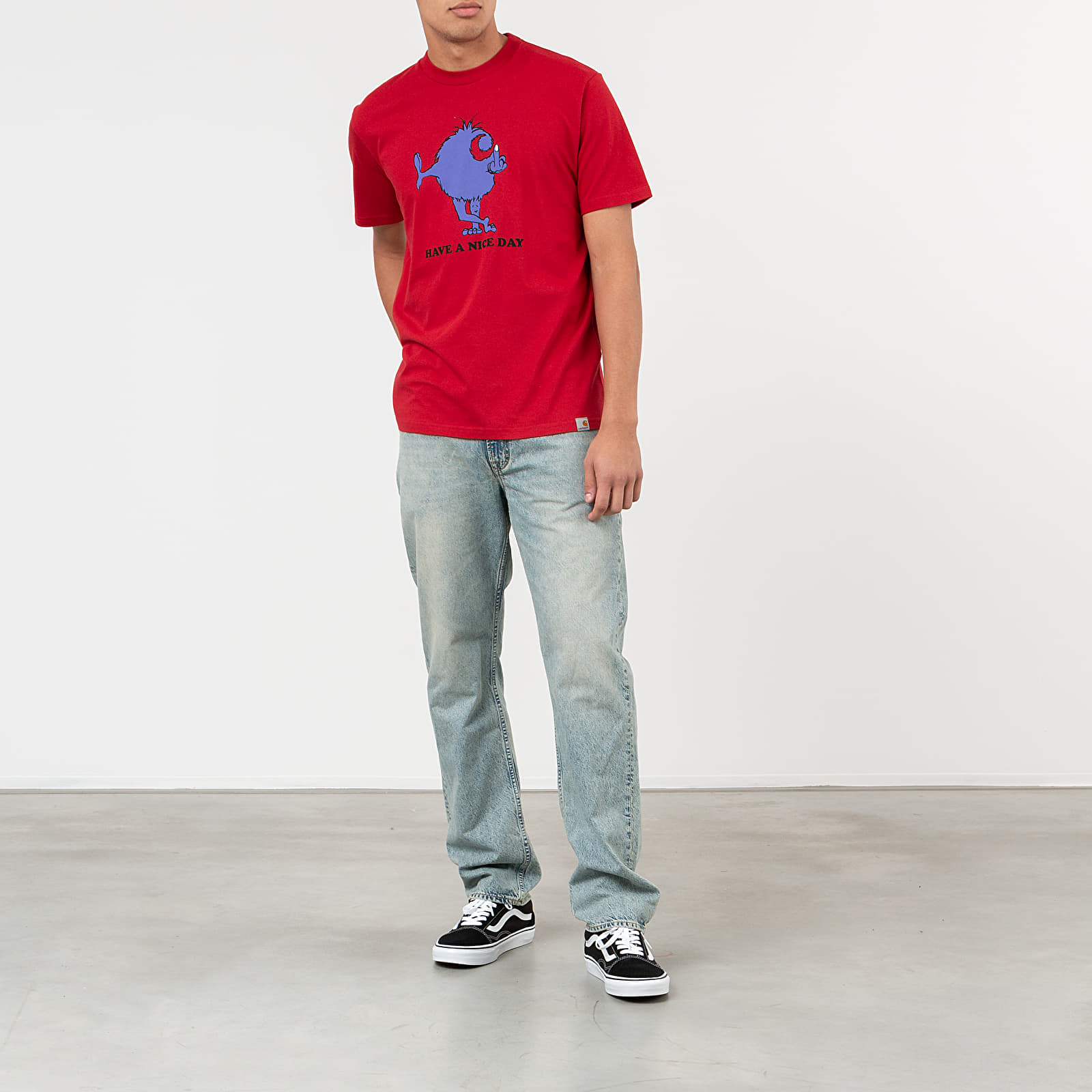 Тениски Carhartt WIP Nice Day Tee Blast Red