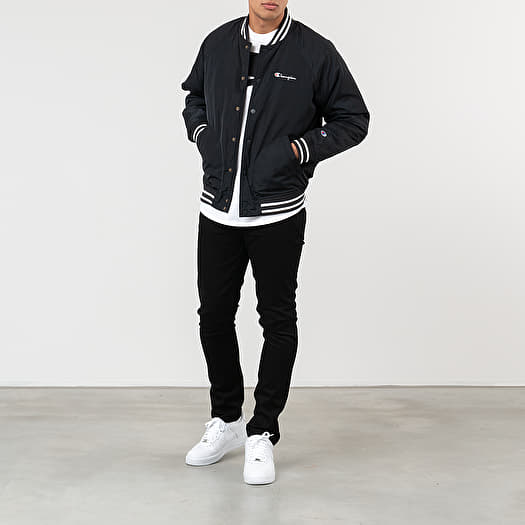 Champion black track jacket sale