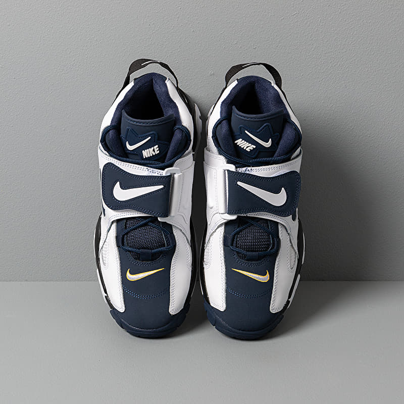 Nike Air Barrage Mid White/ Midnight Navy-Black-Laser Orange