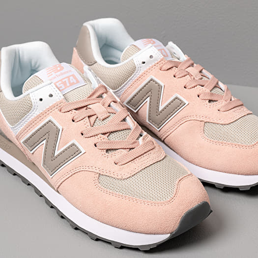 Damen Sneaker und Schuhe New Balance 574 Pink Beige Footshop