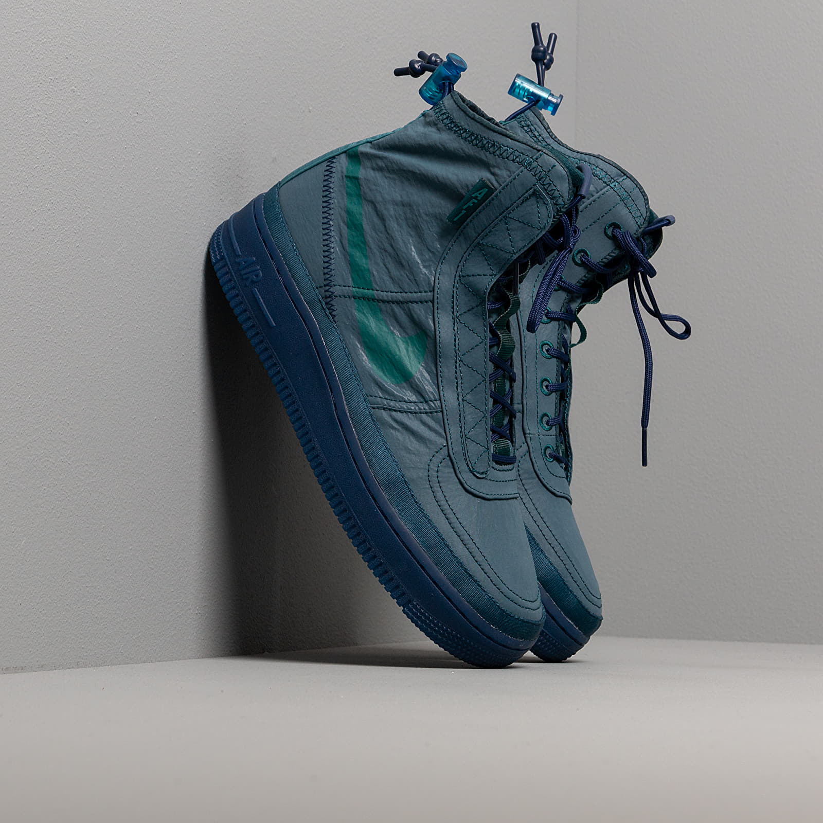 Încălțăminte și sneakerși pentru femei Nike W Air Force 1 Shell Midnight Turq/ Geode Teal-Blue Void