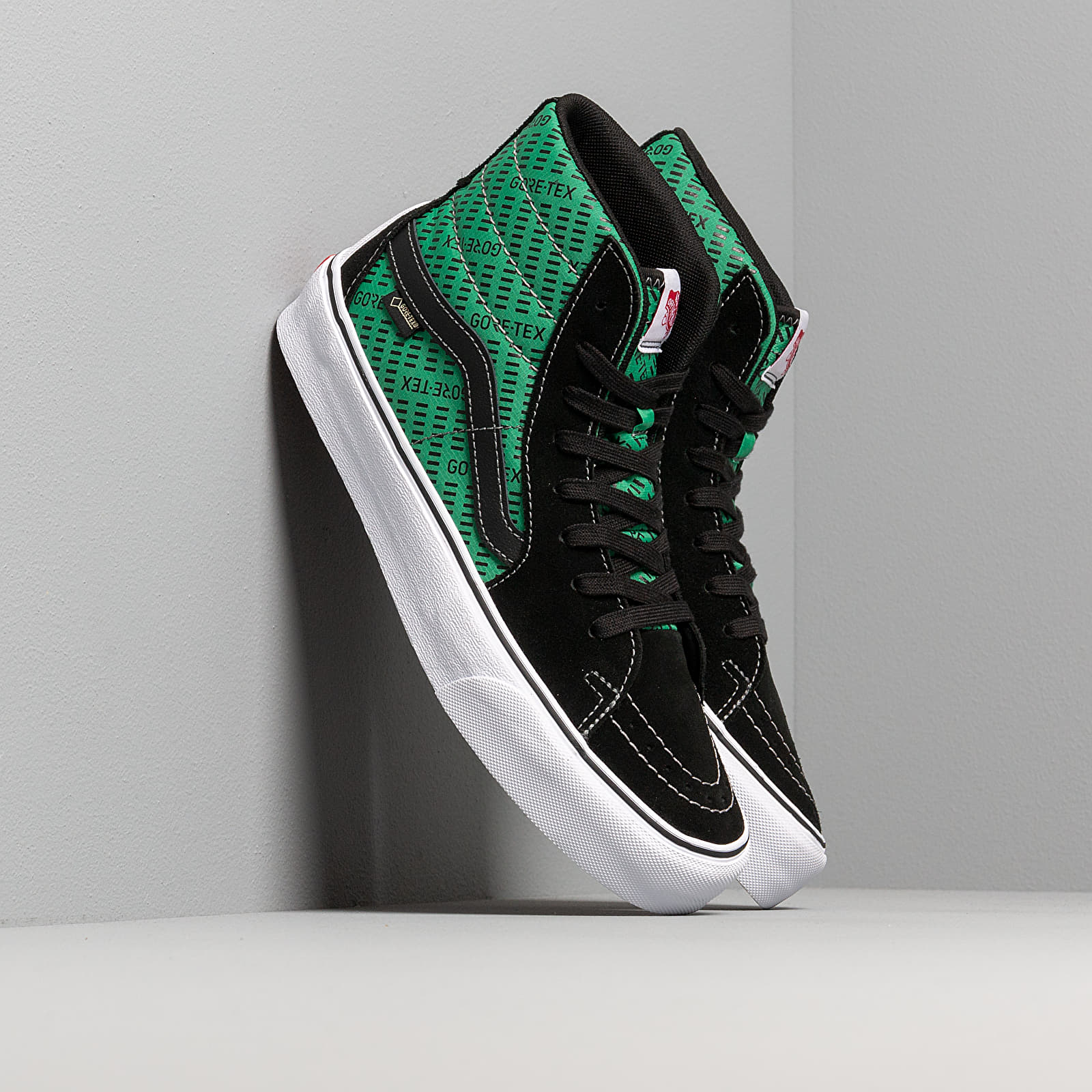 Herren Sneaker und Schuhe Vans Sk8-Hi Gore-Tex Black/ Green