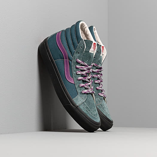 Manner Vans OG SK8 Hi LX Hairy Suede Blue Purple Footshop
