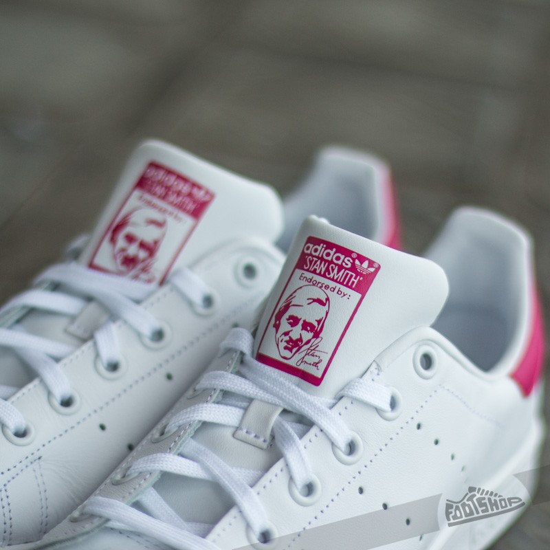 Women s shoes adidas Stan Smith J Ftw White BoPink Footshop