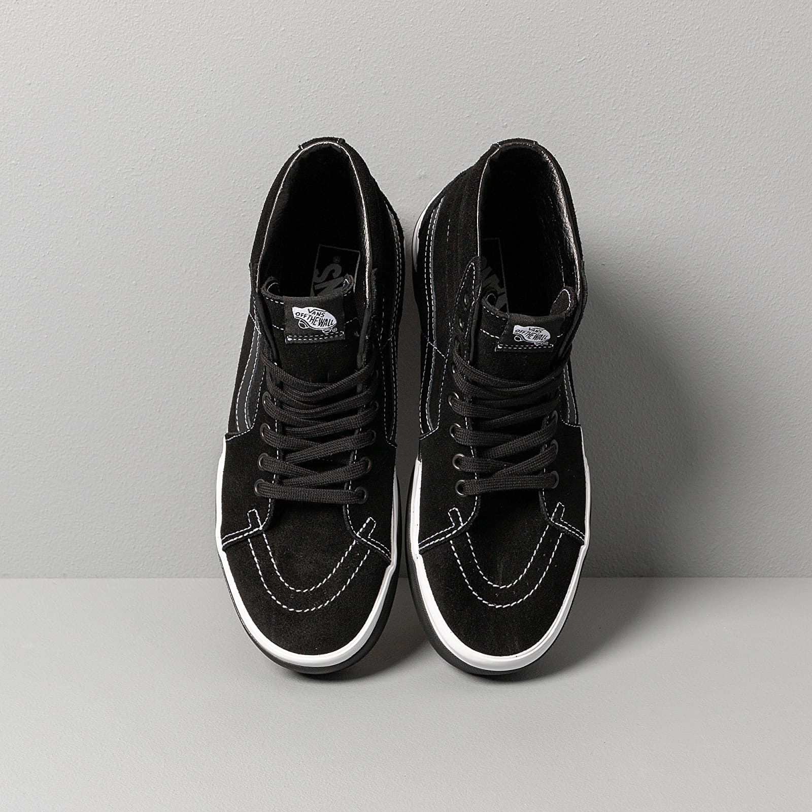 Férfi cipők Vans SK8-Hi Stacked (Suede) Black/ Gum