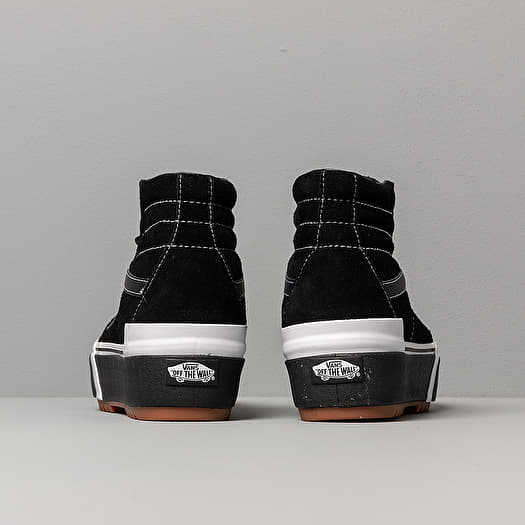 Vans sk8 hi stacked negras best sale