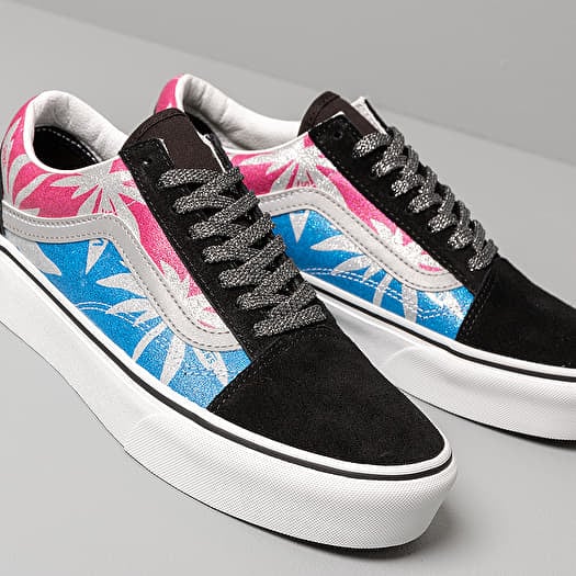 Men s shoes Vans Old Skool Platform After Dark Summer Leafe Tree White Footshop