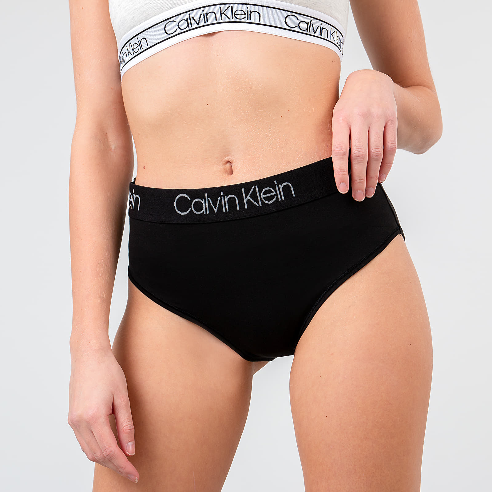 Unterhosen Calvin Klein 3Pk High Waist Bikini White/ Black/ Grey