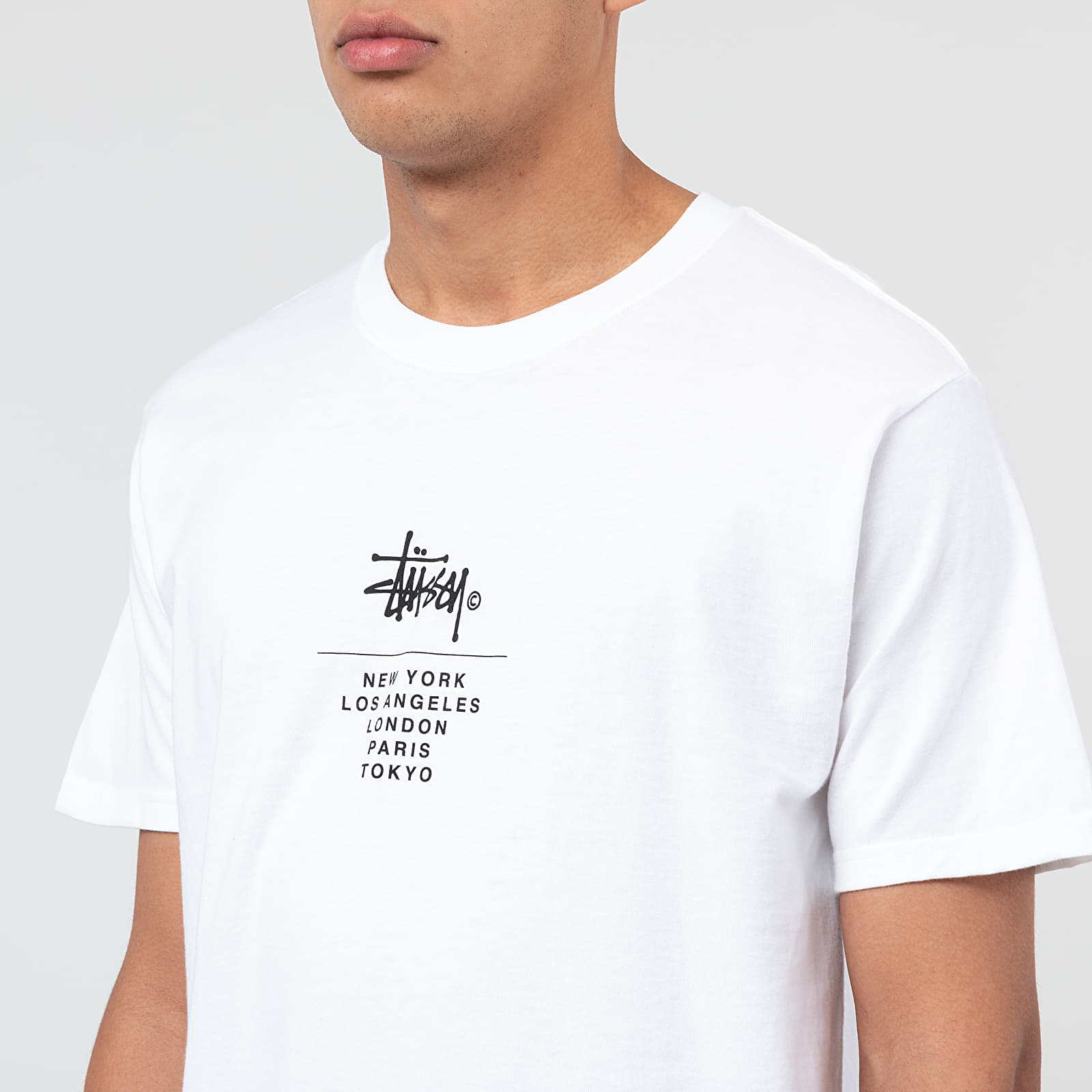 T-shirts Stüssy City Stack Tee White