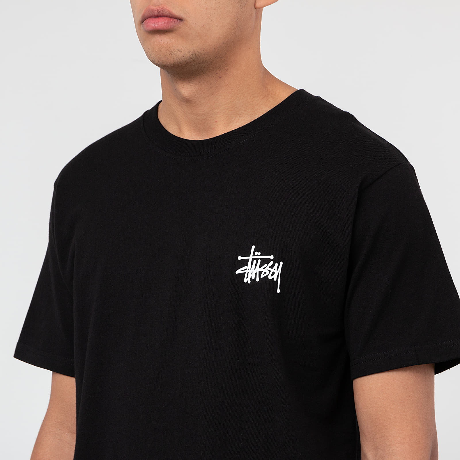 Trička Stüssy Basic Tee Black