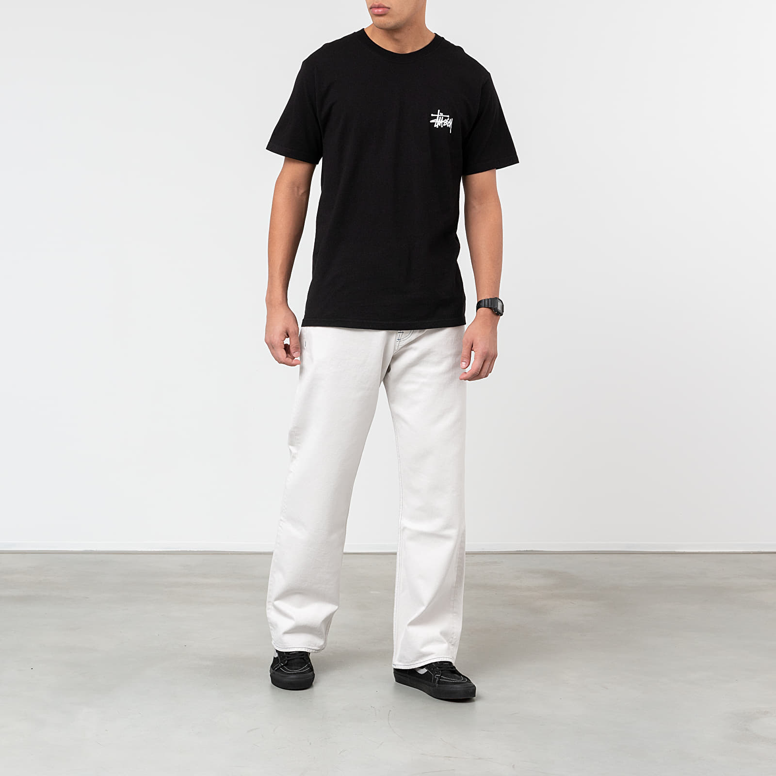 Trička Stüssy Basic Tee Black