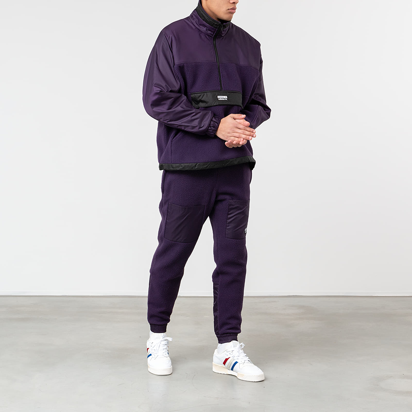 Hoodies and sweatshirts adidas R.Y.V. Lit Track Top Legend Purple