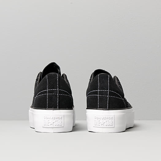 Converse one star black platform trainers outlet