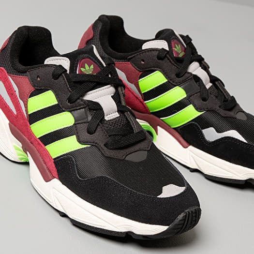 Men s shoes adidas Yung 96 Core Black Semi Green Core Burgundy Footshop