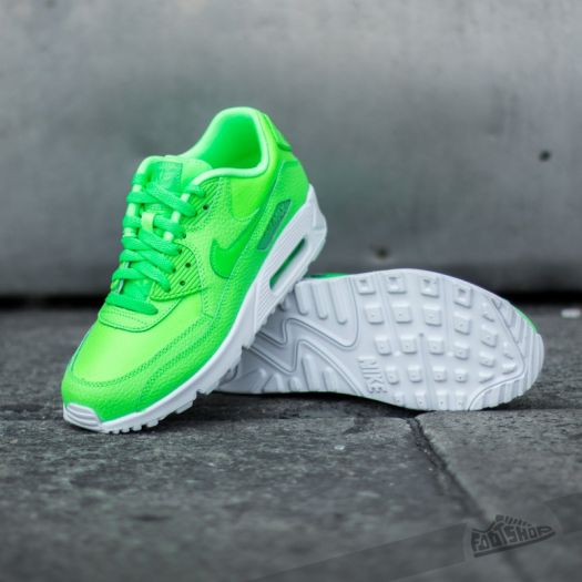 Nike air max 90 leather clearance grün