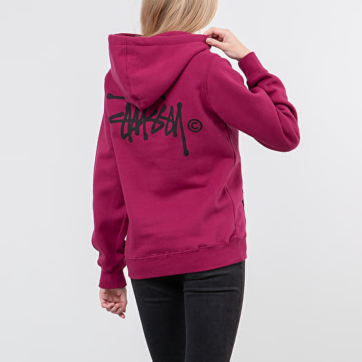 Stussy shop wine hoodie