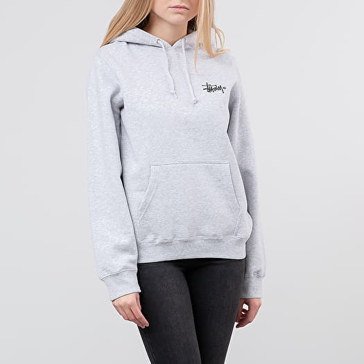 Hoodies and sweatshirts Stüssy Basic Logo Hoodie Ash Heather