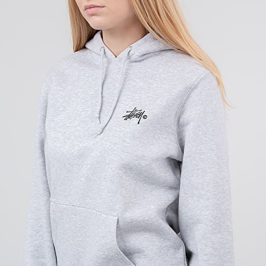 Stussy grey hoodie womens on sale