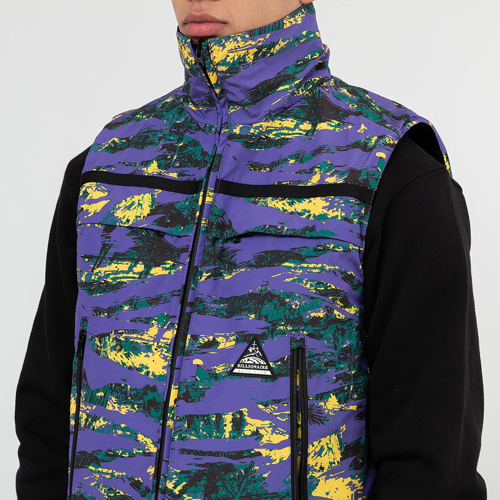 Jackets Billionaire Boys Club Reversible Ski Vest Purple Camo Black Footshop