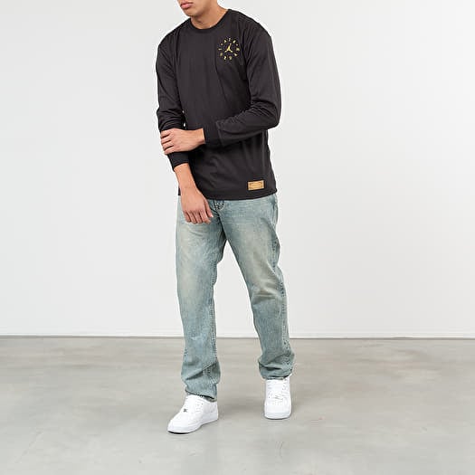 T-shirts Jordan Remastered Sueded Long Sleeve Tee Black/ Black