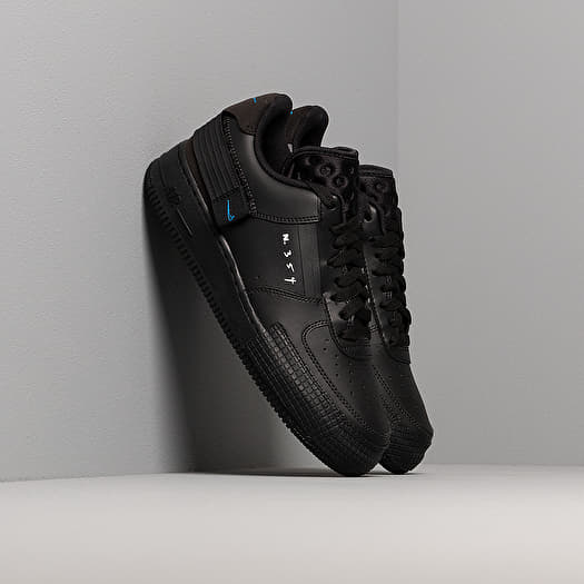 Nike air force 1 type black photo hot sale blue