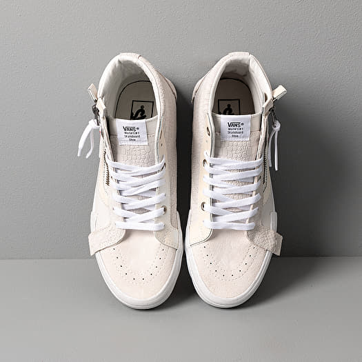 Vans sk8 hi reissue cap white cheap