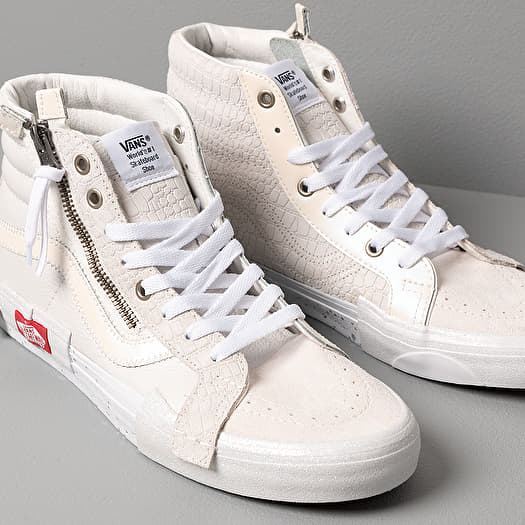 Vans sk8 sale hi cap white