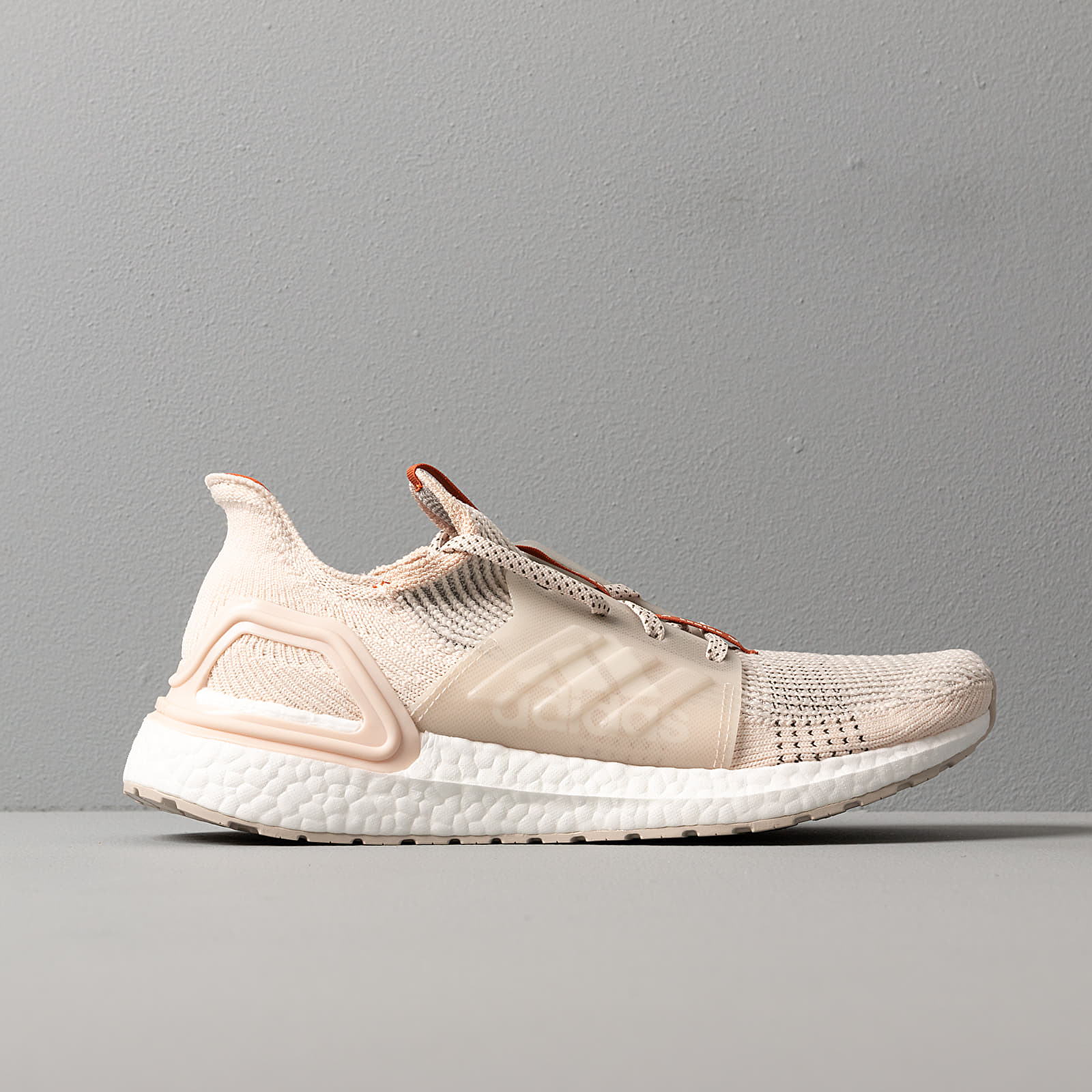 Men's shoes adidas x Wood Wood UltraBOOST 19 Linen/ Fox Red/ Clear Brown