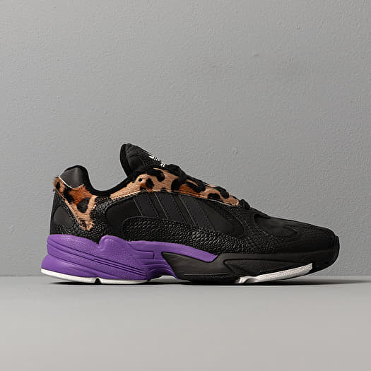 Purple Yung Adidas All Black Men's Shoes Adidas Yung-1 Core Black