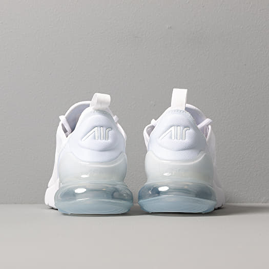 Nike air max 27 gs white white store metallic silver