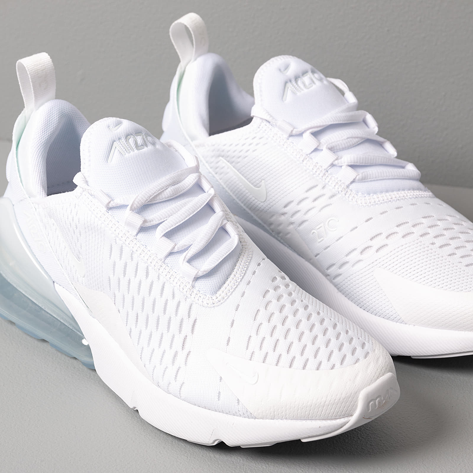 Sneaker und Schuhe fur Kinder Nike Air Max 270 GS White White Metallic Silver Footshop