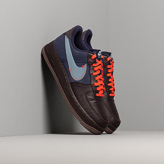 Nike air force 1 premium best sale burgundy blue  and  orange
