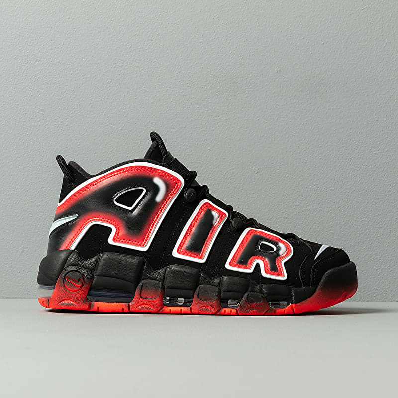 Nike Air More Uptempo '96 Black/ White-Laser Crimson | Footshop