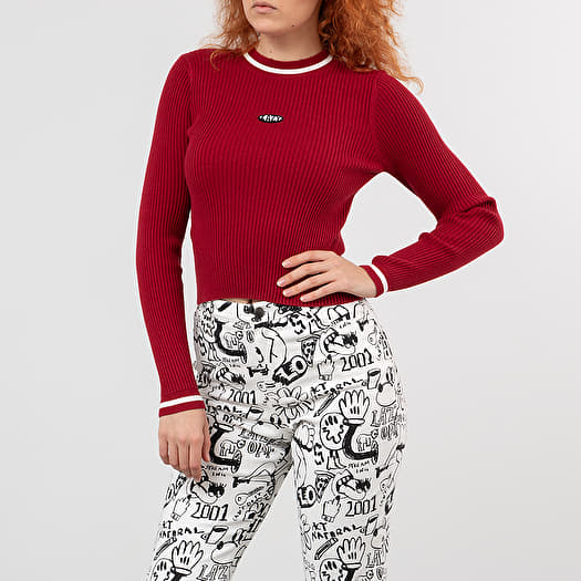 Tričko Lazy Oaf Burning Rubber Long Sleeve Top Red