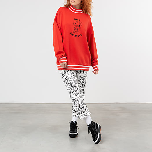 Sweaters Lazy Oaf x Peanuts Lazy Holiday Sweatshirt Red Footshop