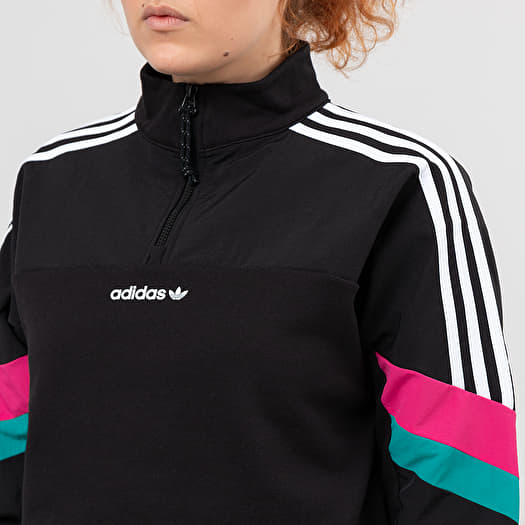 Adidas crop half zip online