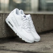 Damen Sneaker und Schuhe Nike Air Max 90 Leather GS White Cool Grey Footshop