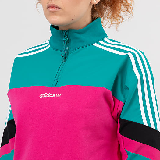 Adidas crop half zip discount