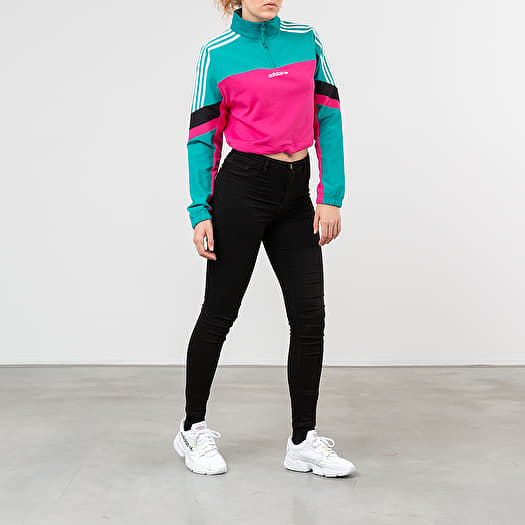 adidas Cropped Half Zip Crewneck