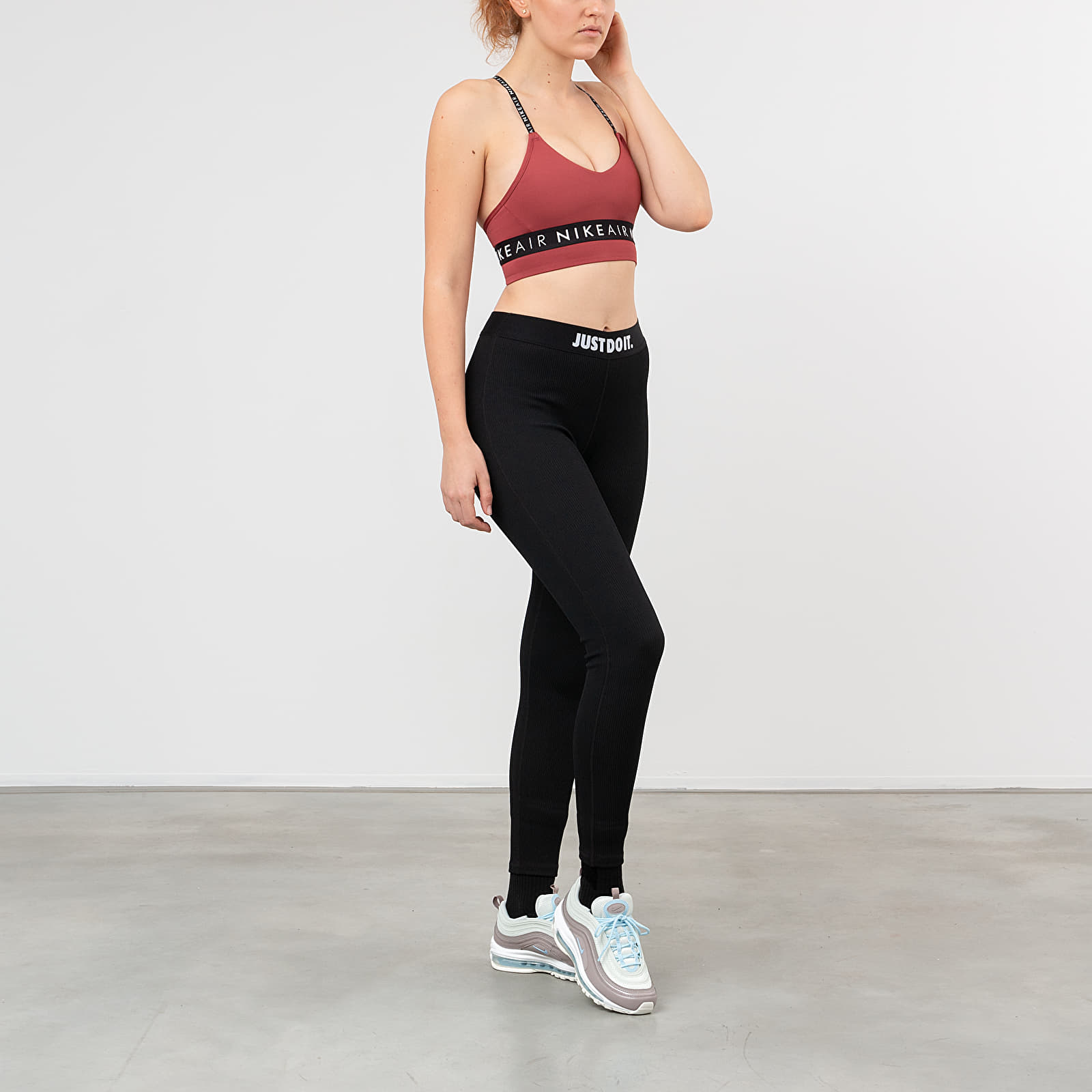 Modrčki  Nike Indy Air Bra Cedar/ Black