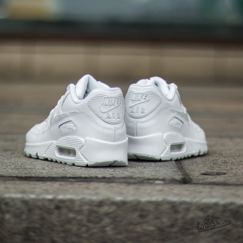 Zapatillas mujer Nike Air Max 90 Leather (GS) White/ Cool Grey