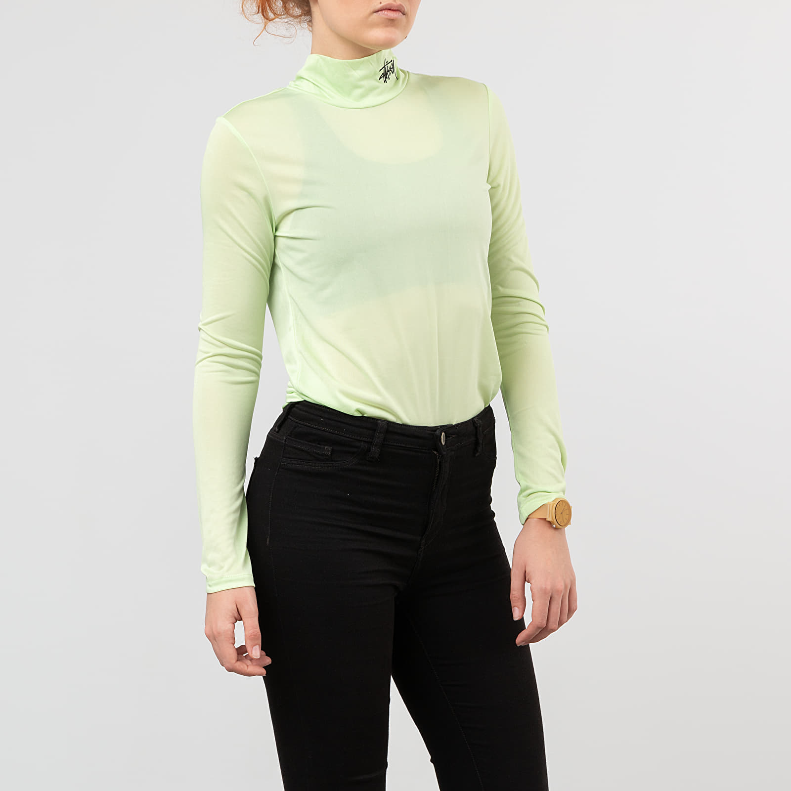 T-shirts Stüssy Monty Tissue Mock Neck Long Sleeve Tee