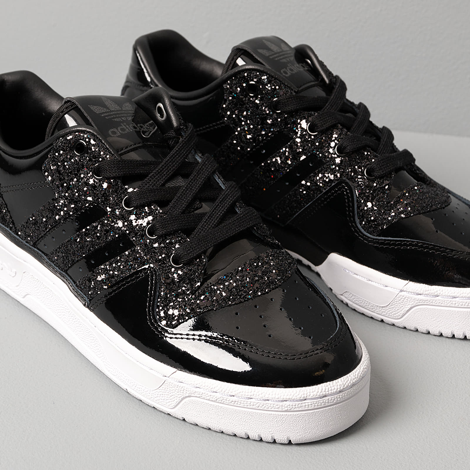 Adidas black glitter shoes store